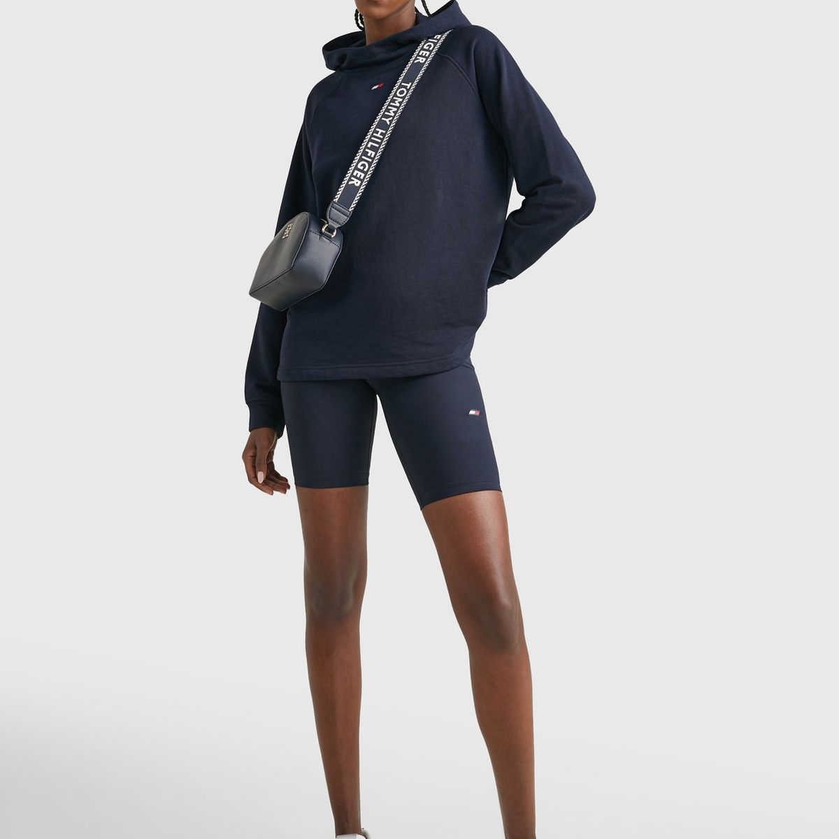 TOMMY HILFIGER - Calzas Sport Essential Con Logo Azul Tommy Hilfiger