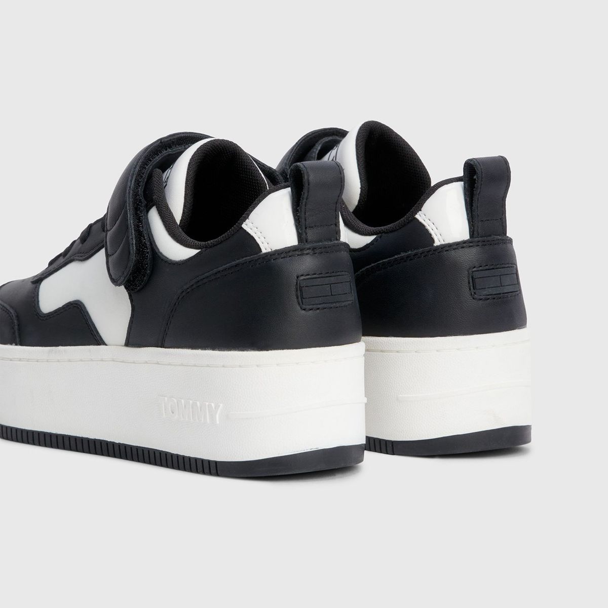 TOMMY HILFIGER - Zapatillas Con Cierre De Velcro Negro Mujer