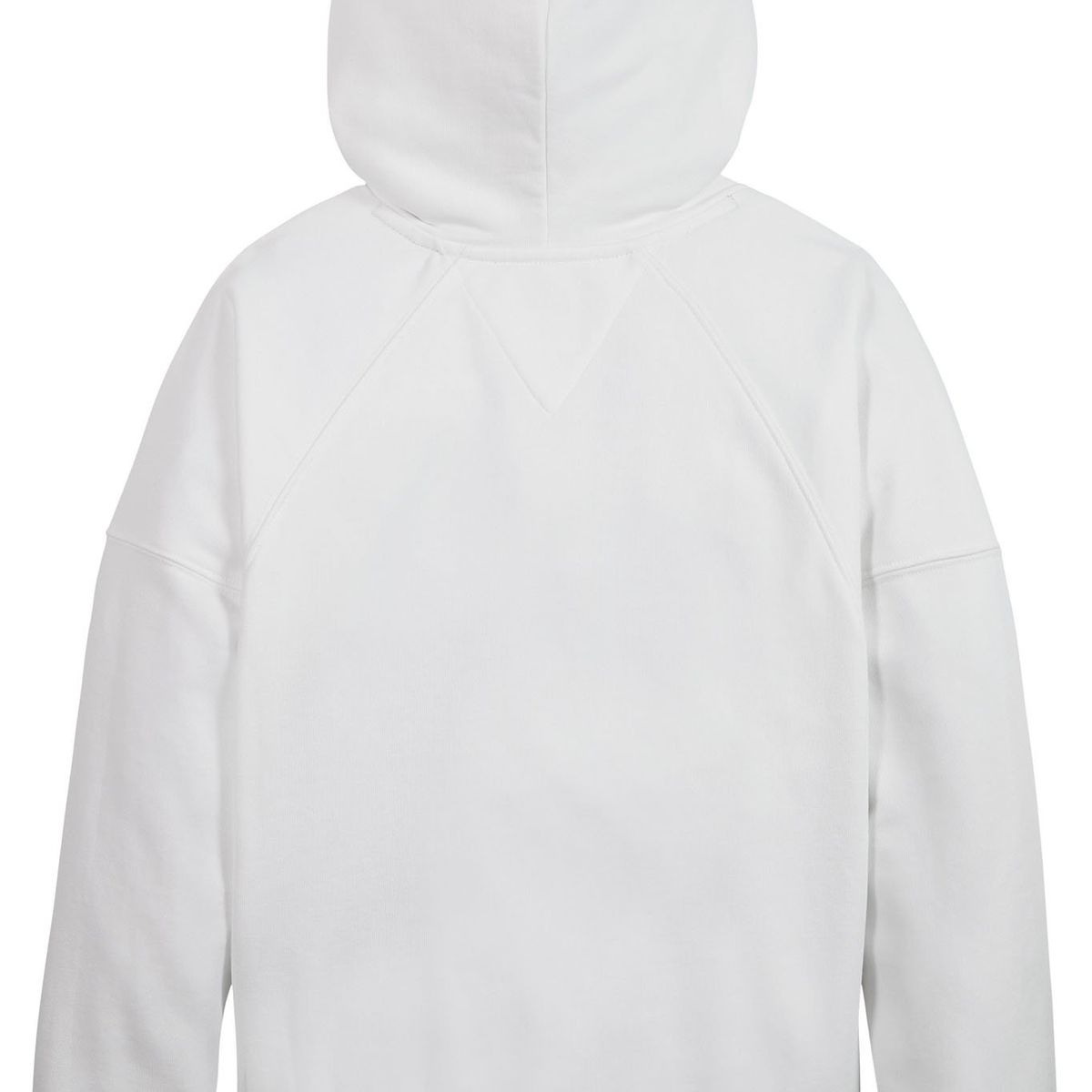 TOMMY HILFIGER - Polerón Hoodie Varsity Con Cierre Blanco Niña