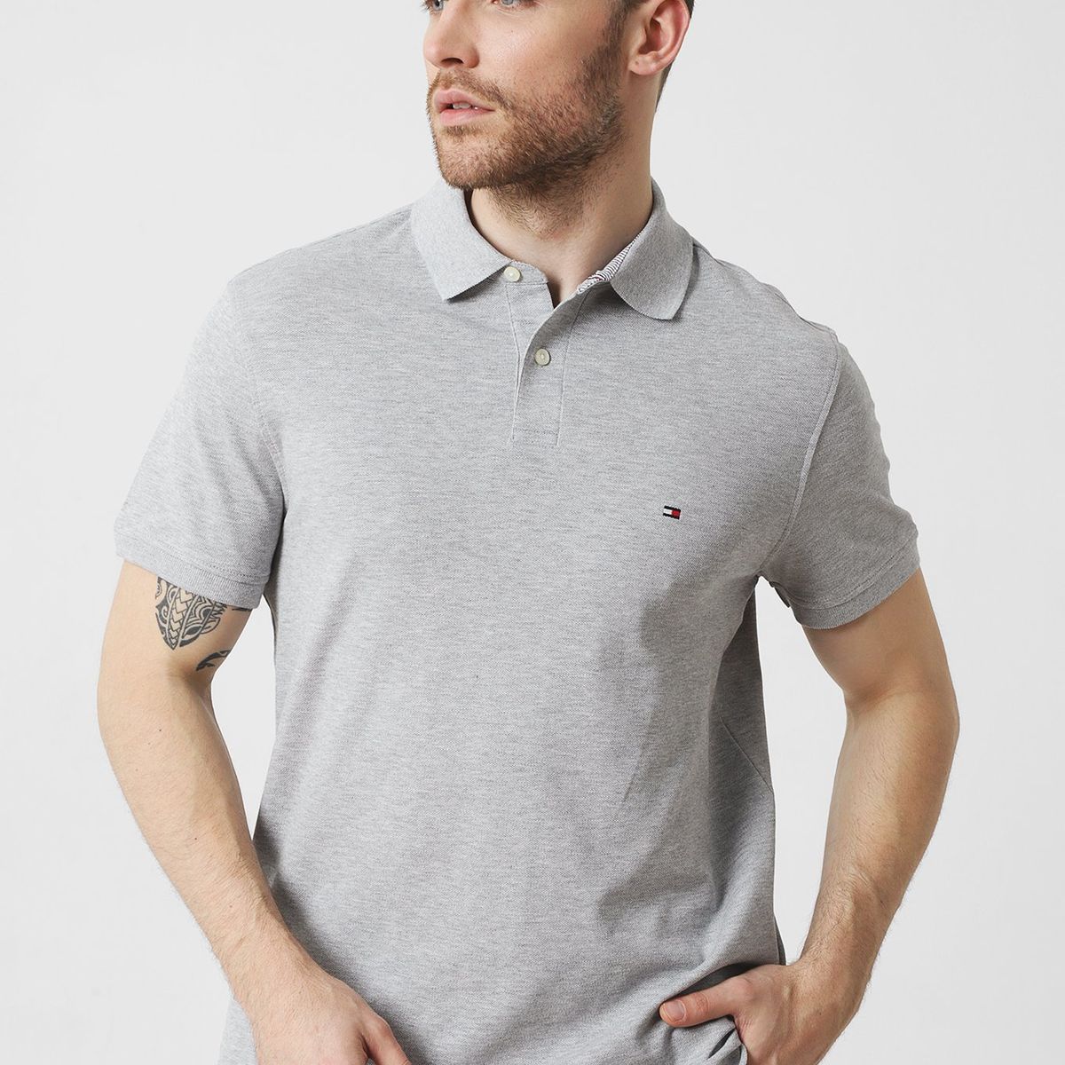 TOMMY HILFIGER - Polo Im 1985 Regular Fit Gris Tommy Hilfiger