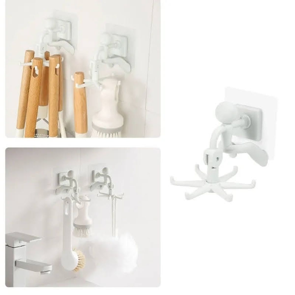 GENERICO - Soporte 360 Organizador 6 Utensilios Cocina Multifuncional