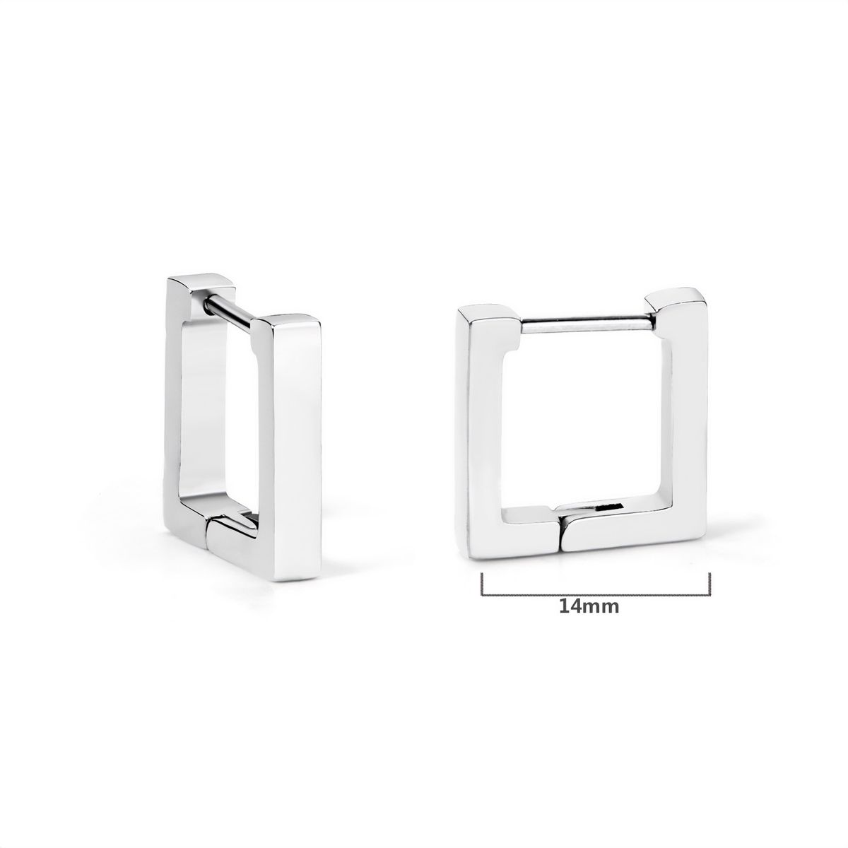 GENERICO - Aros de Acero Cuadrados 14mm - Quadrat Steel