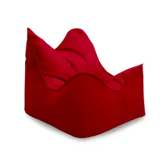GENERICO - Puff Sillón Lona Rojo Con Relleno