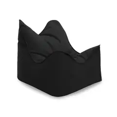 GENERICO - Puff Sillón Lona Negro Con Relleno