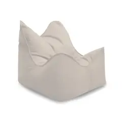 GENERICO - Puff Sillón Lona Marfil Con Relleno