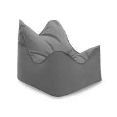 GENERICO - Puff Sillón Lona Gris Con Relleno