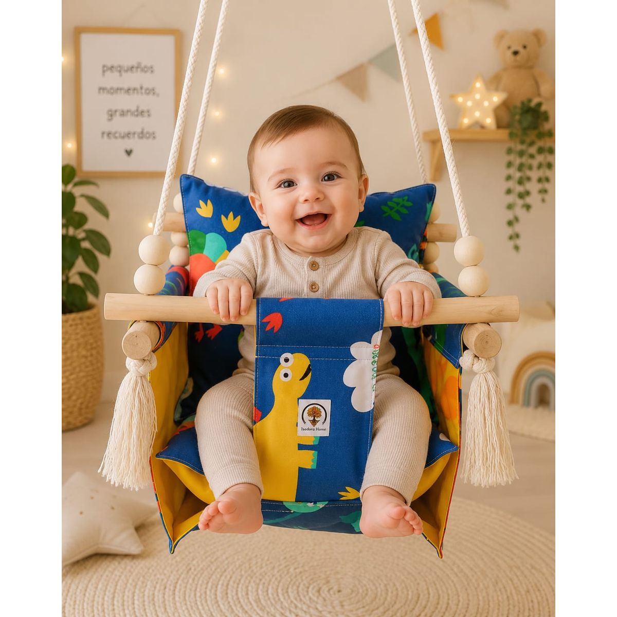 GENERICO - COLUMPIO ERGONÓMICO PARA BEBE CON CINTURON DE SEGURIDAD