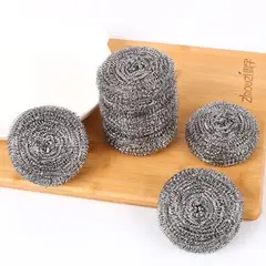 GENERICO - Set 4 Esponja Metalica Virutilla Para Cocina Ollas