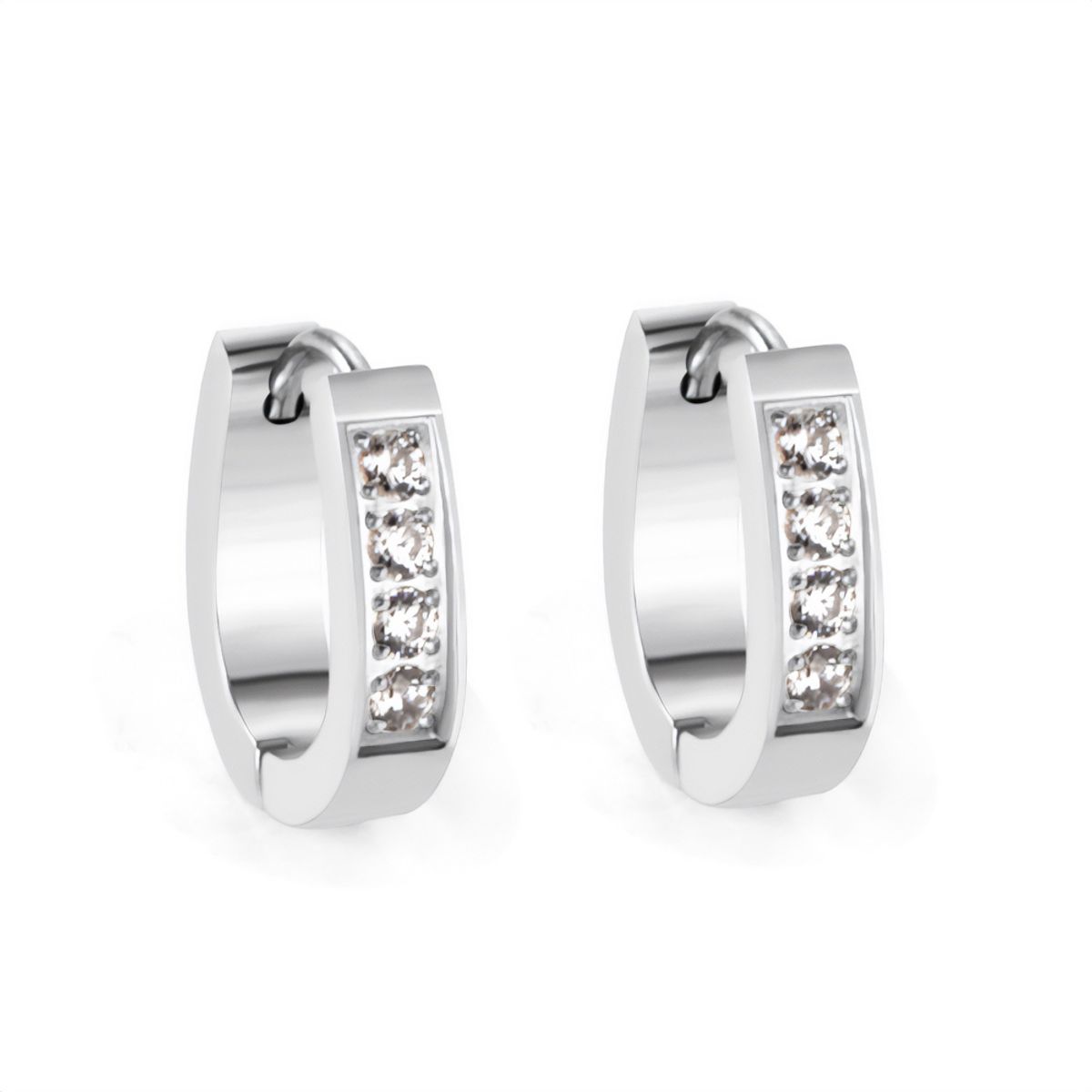 GENERICO - Aros de Acero Argolla con Piedreria - Oporto Steel