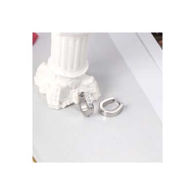 Imagen 2 del producto Aros de Acero Argolla con Piedreria - Oporto Steel