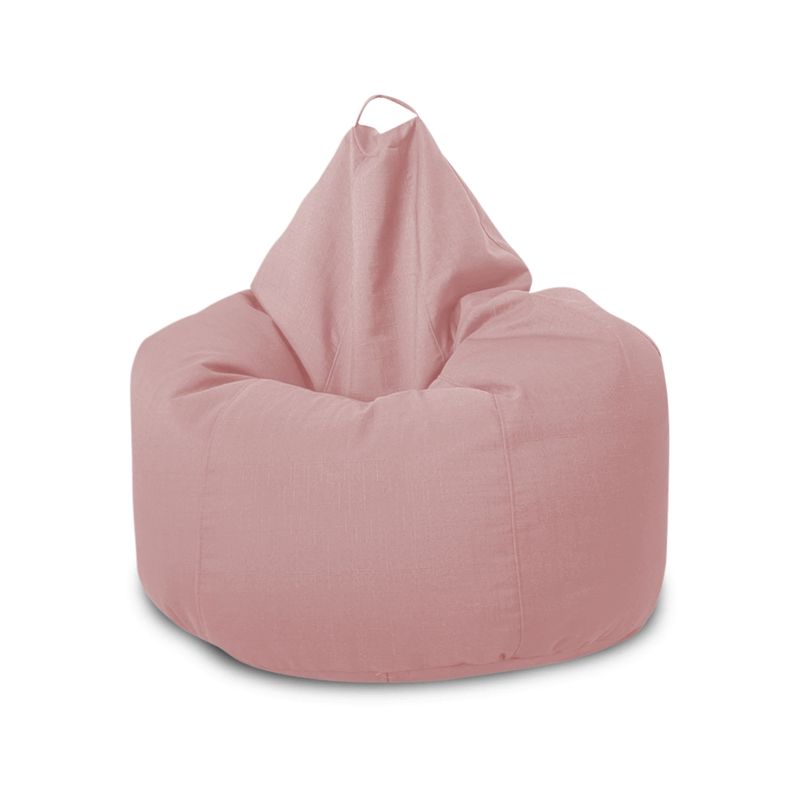 GENERICO - Puff Pera Adulto Felpa Palo Rosa Con Relleno