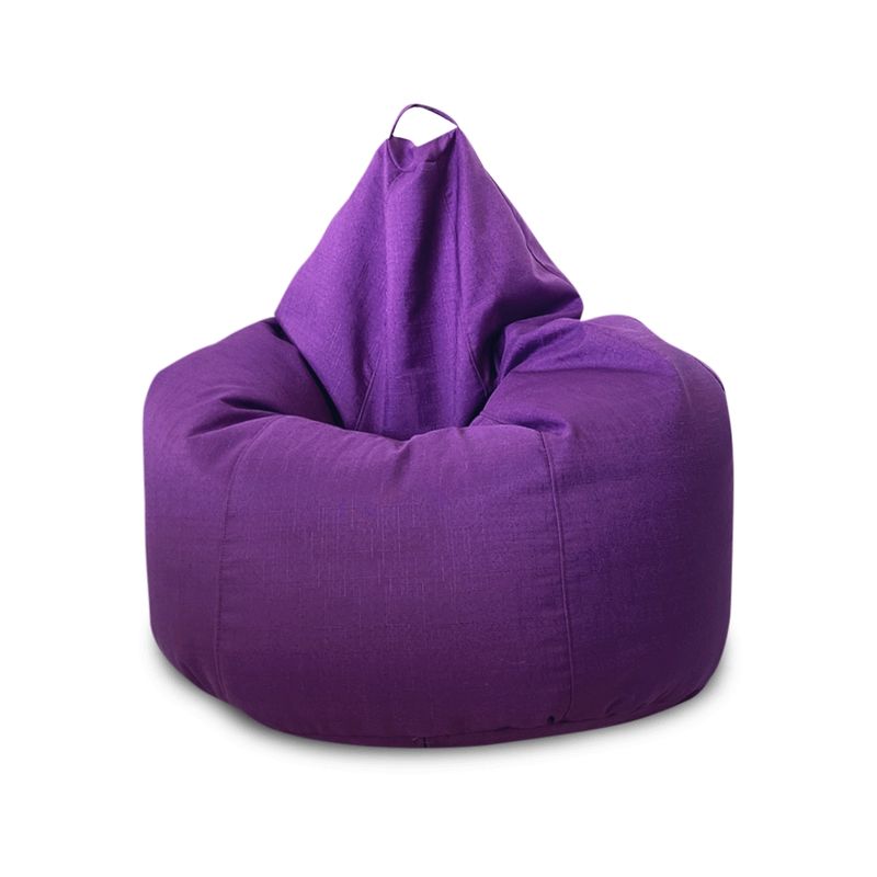 GENERICO - Puff Pera Adulto Felpa Morado Con Relleno