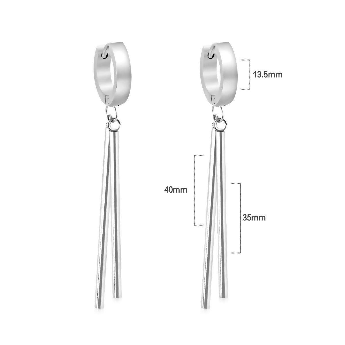 GENERICO - Aros de Acero Colgantes - Monaco Steel