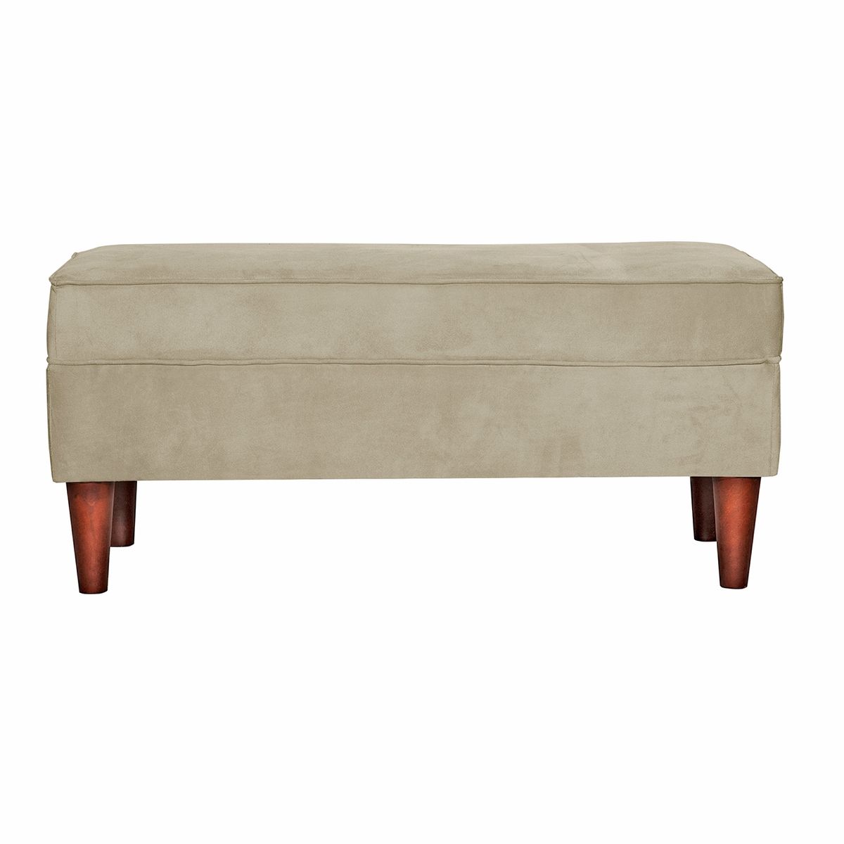 MASEL - Banqueta Florencia  100x45x42 Felpa Beige.