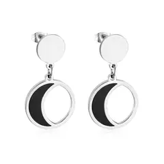 GENERICO - Aros de Acero Colgantes - Milano Black