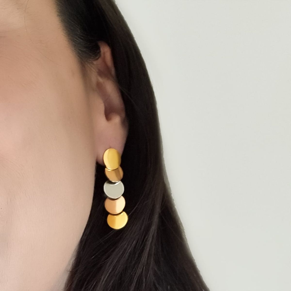 GENERICO - Aros de Acero Colgantes Fashion - Dubai Mix