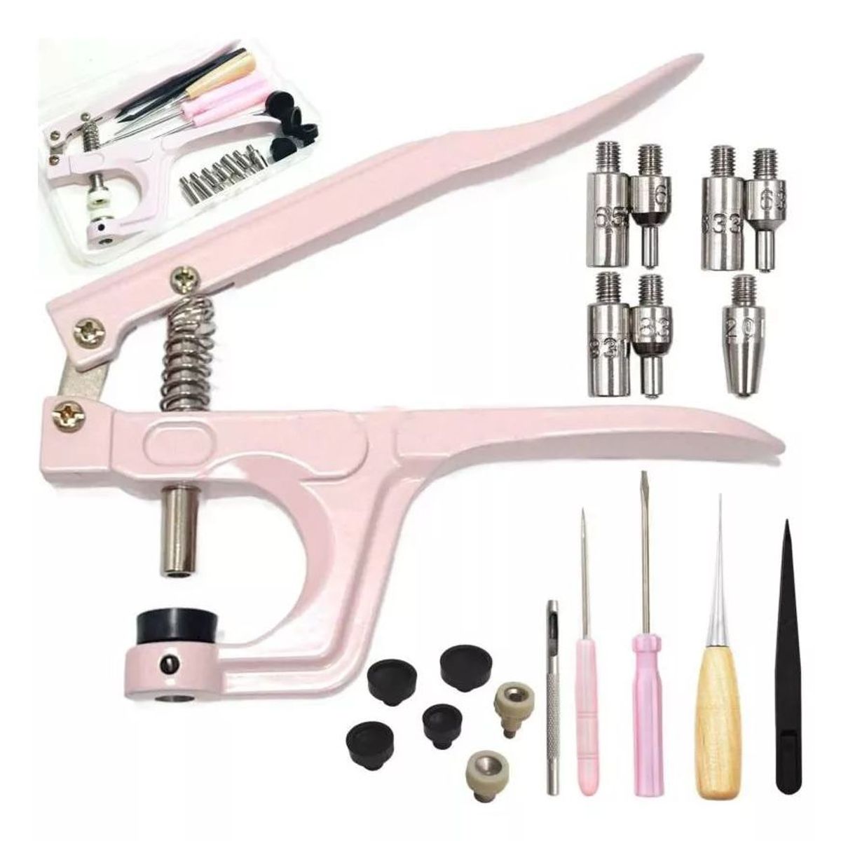 KUANGYE - Remachadora Pinza Botón Presión Broche Metal Snaps Kam