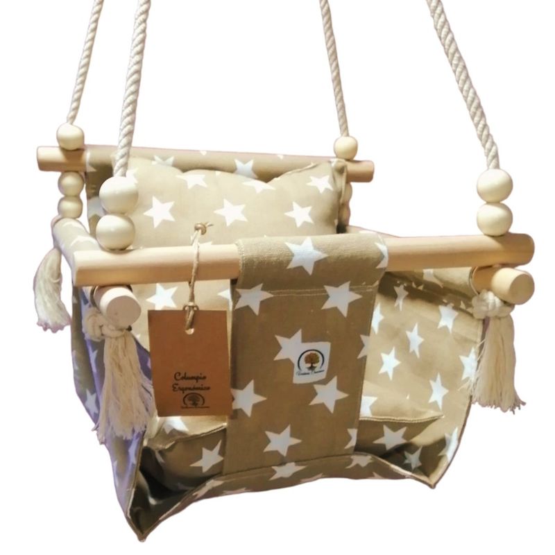 GENERICO - COLUMPIO ERGONÓMICO PARA BEBE CON CINTURON DE SEGURIDAD