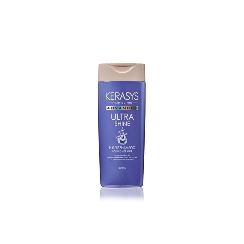 KERASYS - Shampoo Coreano Ultra Shine Purple para Cabello Rubio-Decolorado 200 ml.