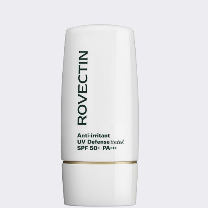 ROVECTIN - Protector Solar Tinte Coreano Anti-Irritant UV Defense Tinted SPF 50.