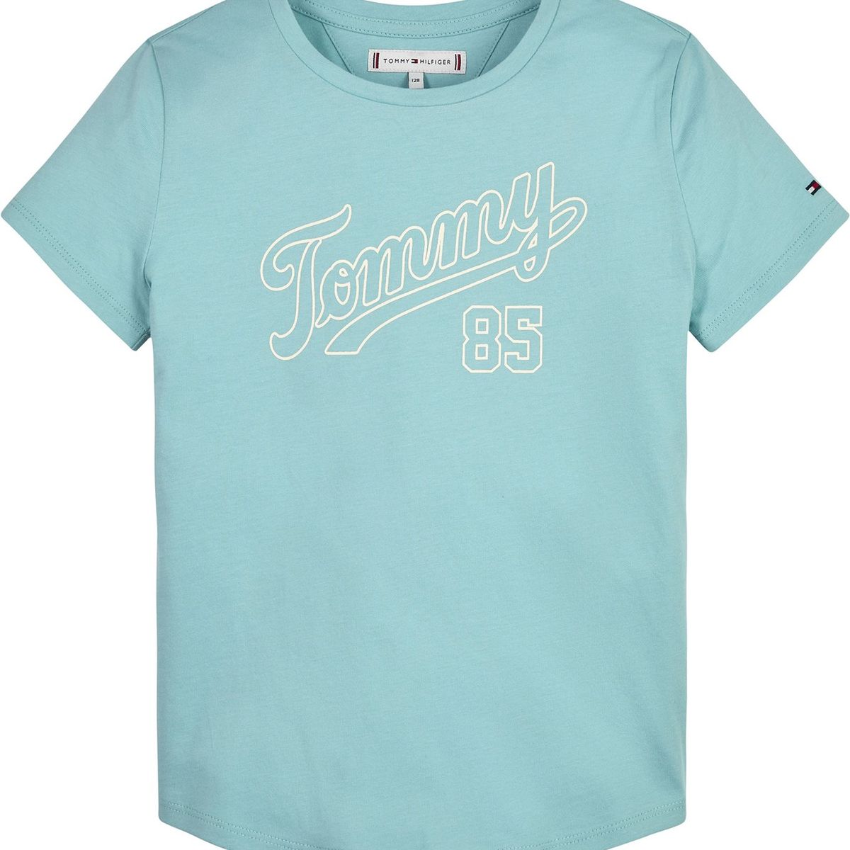 TOMMY HILFIGER - Polera Logo Artwork Verde Niña