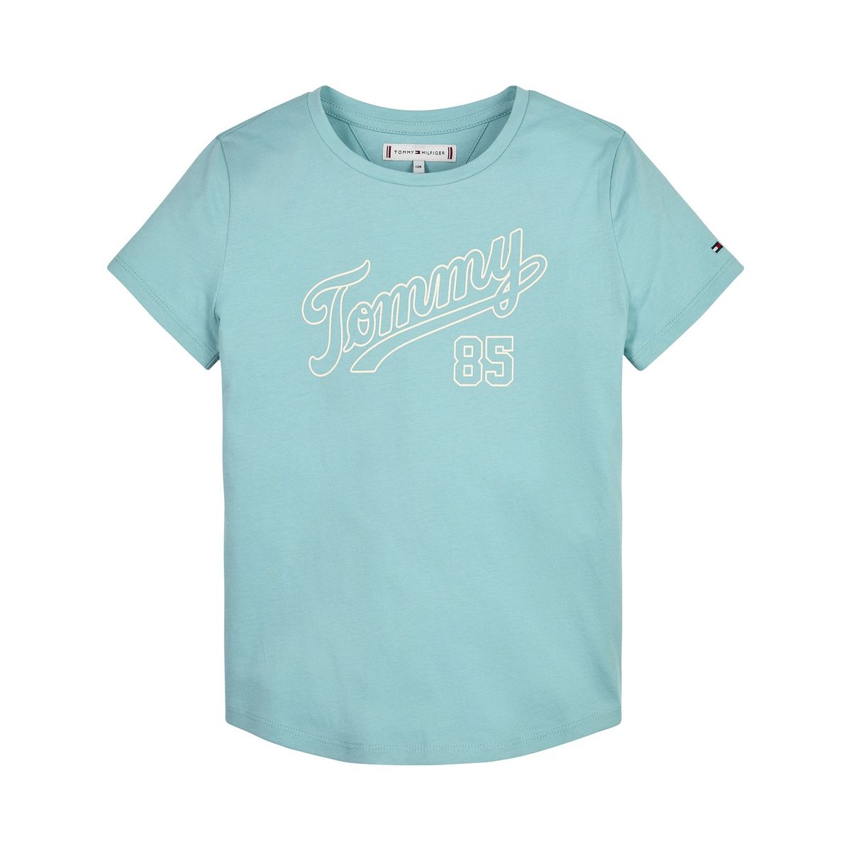 TOMMY HILFIGER - Polera Logo Artwork Verde Niña