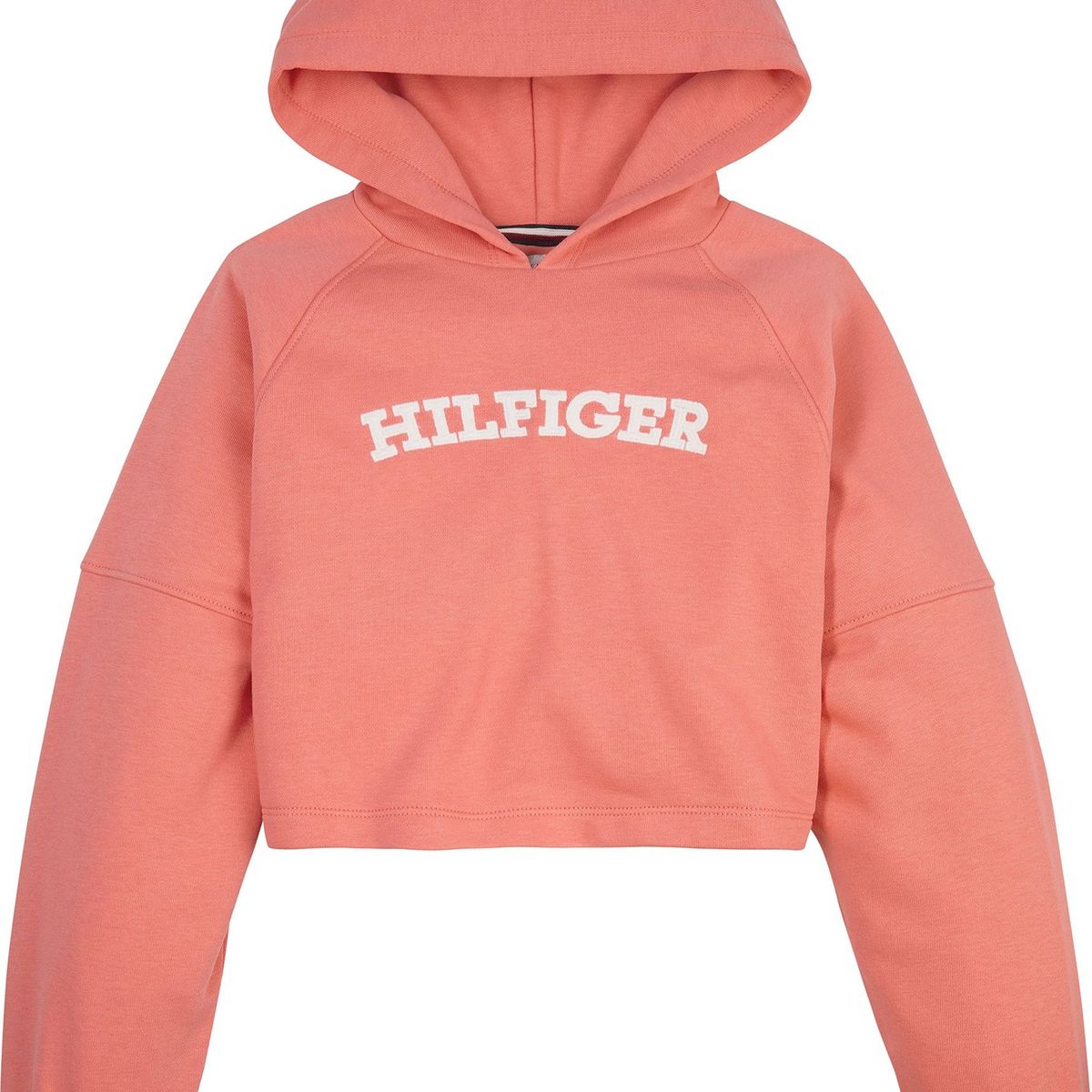 TOMMY HILFIGER - Polerón Hoodie Monotype Rosa Niña