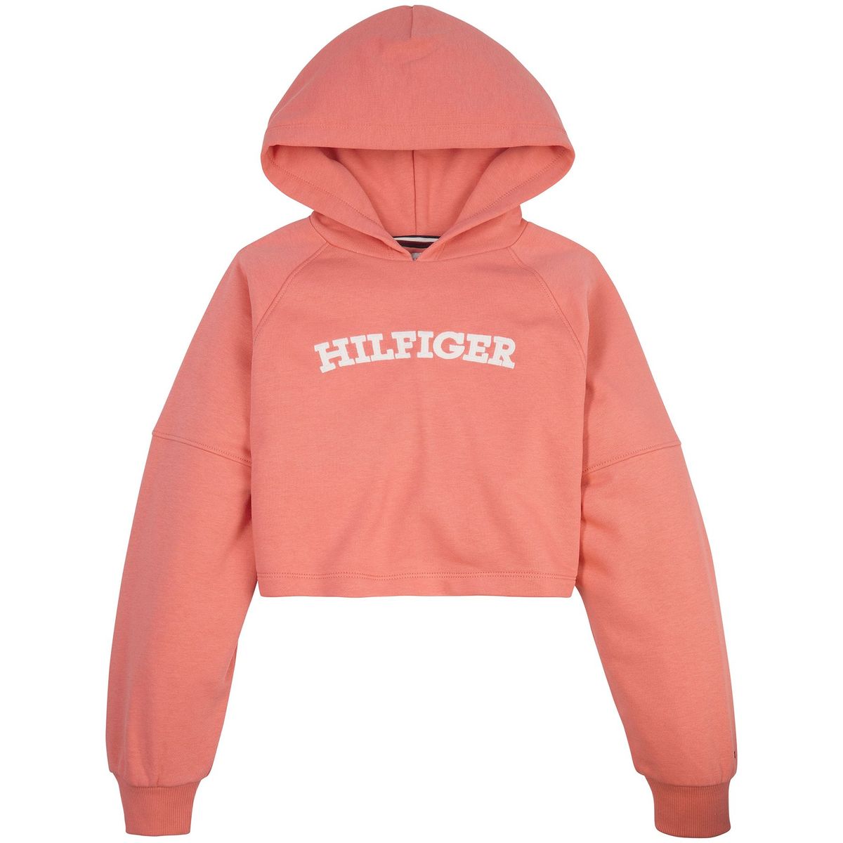 TOMMY HILFIGER - Polerón Hoodie Monotype Rosa Niña