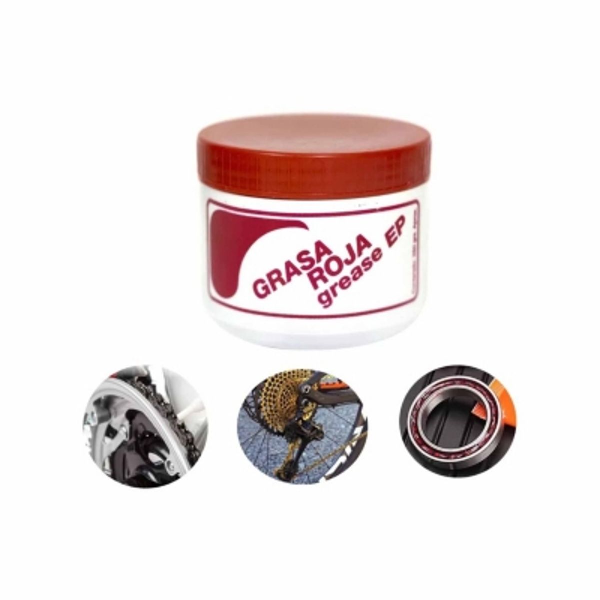 GENERICO - Grasa Roja Multipropósito Base De Litio 250 Gr Lubricante