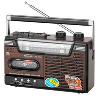 Radio Cassette Retro Vintage Antigua AmFm MP3 SD USB 220V a Pilas
