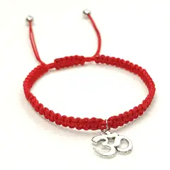 GENERICO - Pulsera Artesanal Hilo Rojo Dije Om