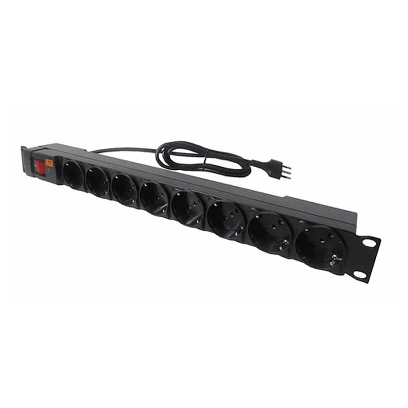 NEXXT SOLUTIONS - Toma Corriente Rakeable PDU 8 Tomas 1U 220v/16A Nexxt