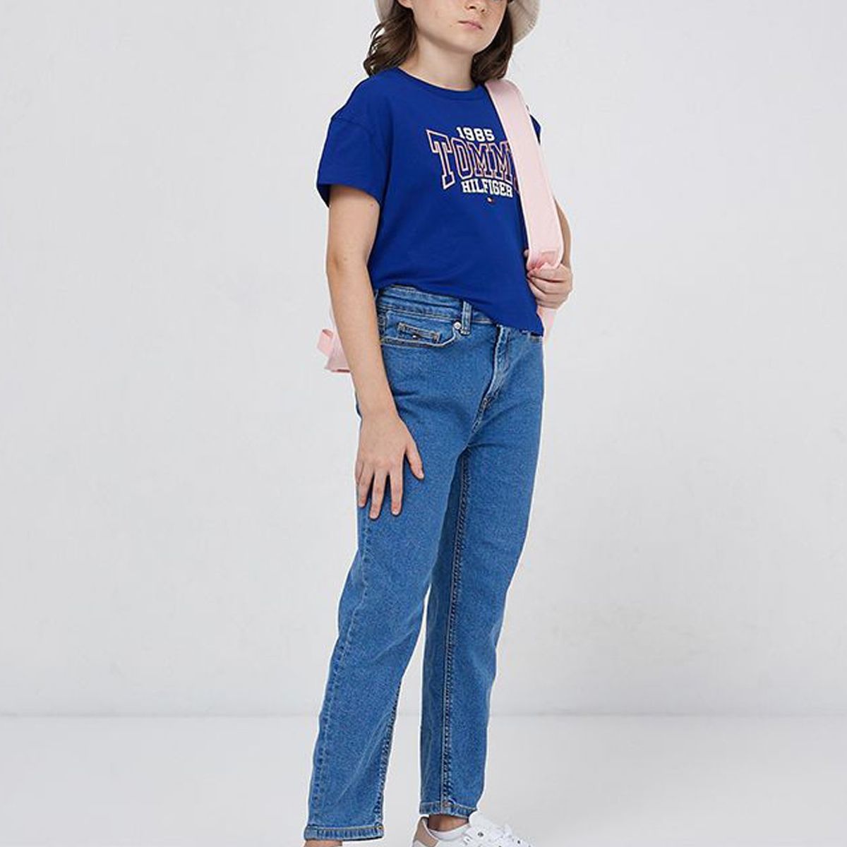 TOMMY HILFIGER - Jeans Classic De Talle Alto Azul Niña