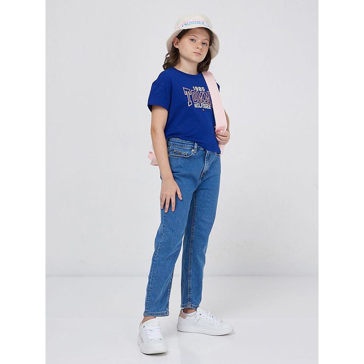TOMMY HILFIGER - Jeans Classic De Talle Alto Azul Niña