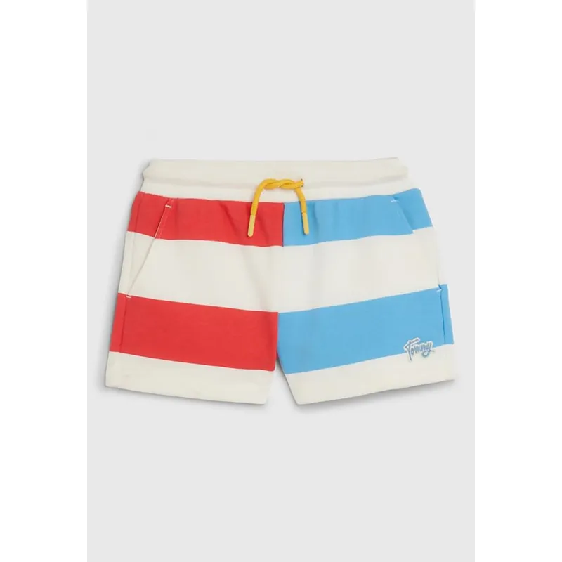 TOMMY HILFIGER - Shorts De Rayas Color Block Multicolor Niña