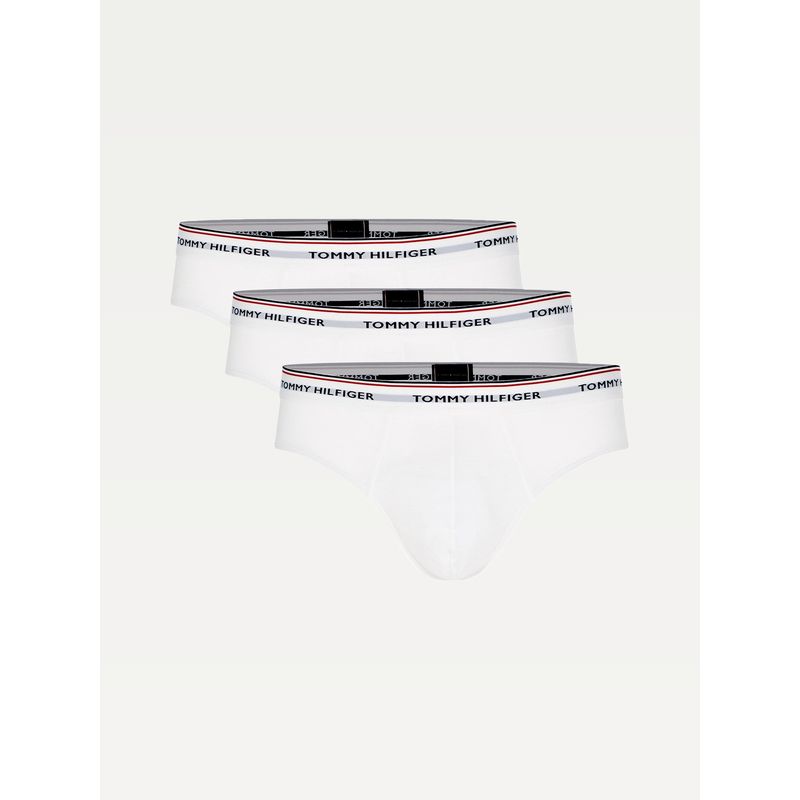 TOMMY HILFIGER - Pack De 3 Calzoncillos Slip Blanco Hombre