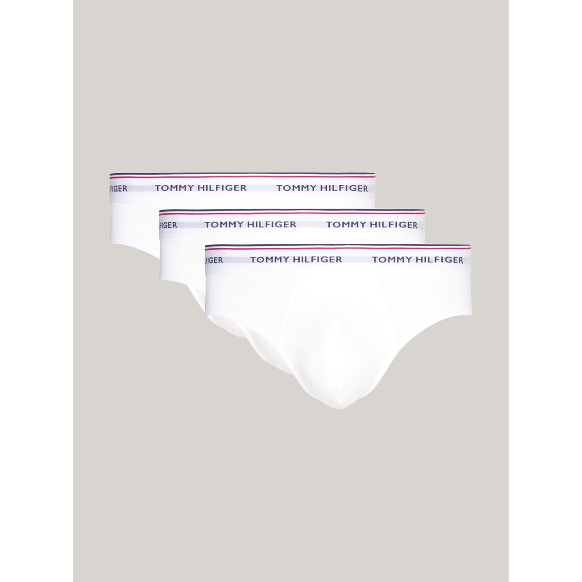 TOMMY HILFIGER - Pack De 3 Calzoncillos Slip Blanco Hombre