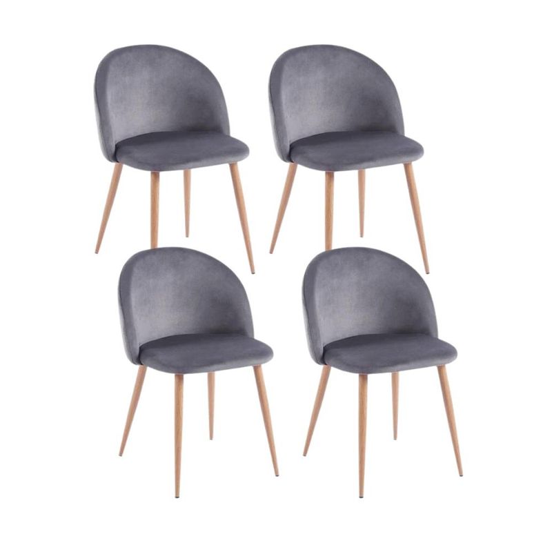 KLIK - Pack 4 Sillas Sitial Acolchados Nordico Bread - Gris