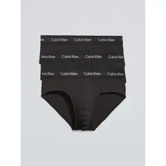 CALVIN KLEIN - Pack 3 Slips New Cotton Stretch Negro