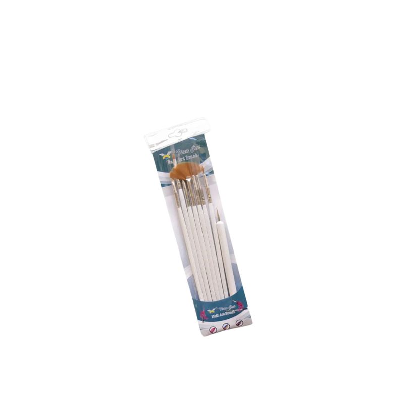 A - Set 8 Pinceles Diversas Formas