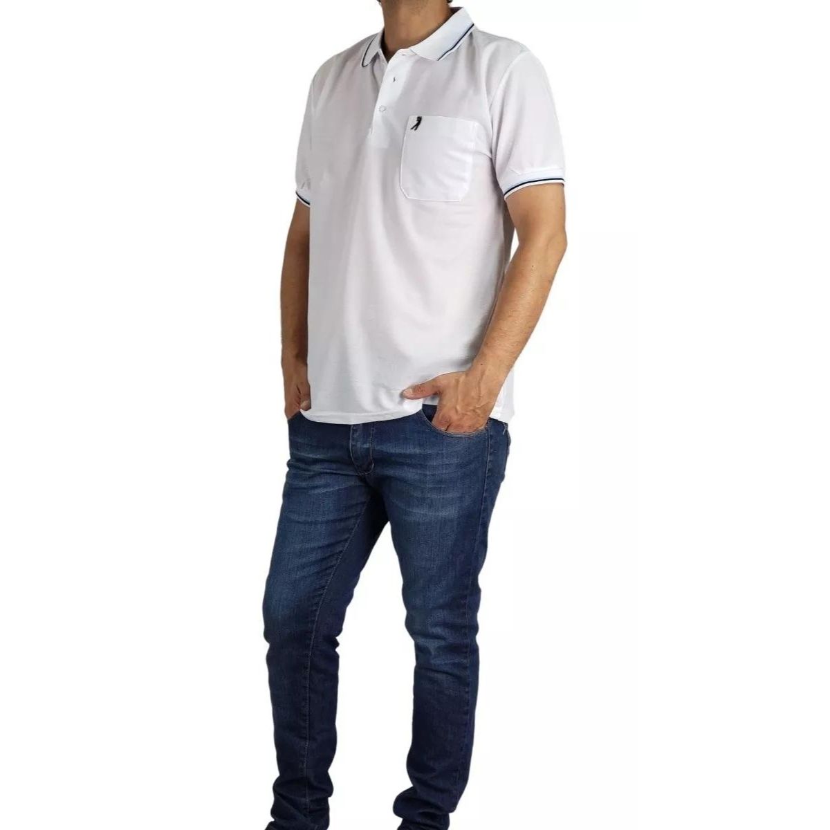 LOOK SHOP - Polera Piqué Hombre Premium Textura Suave 167