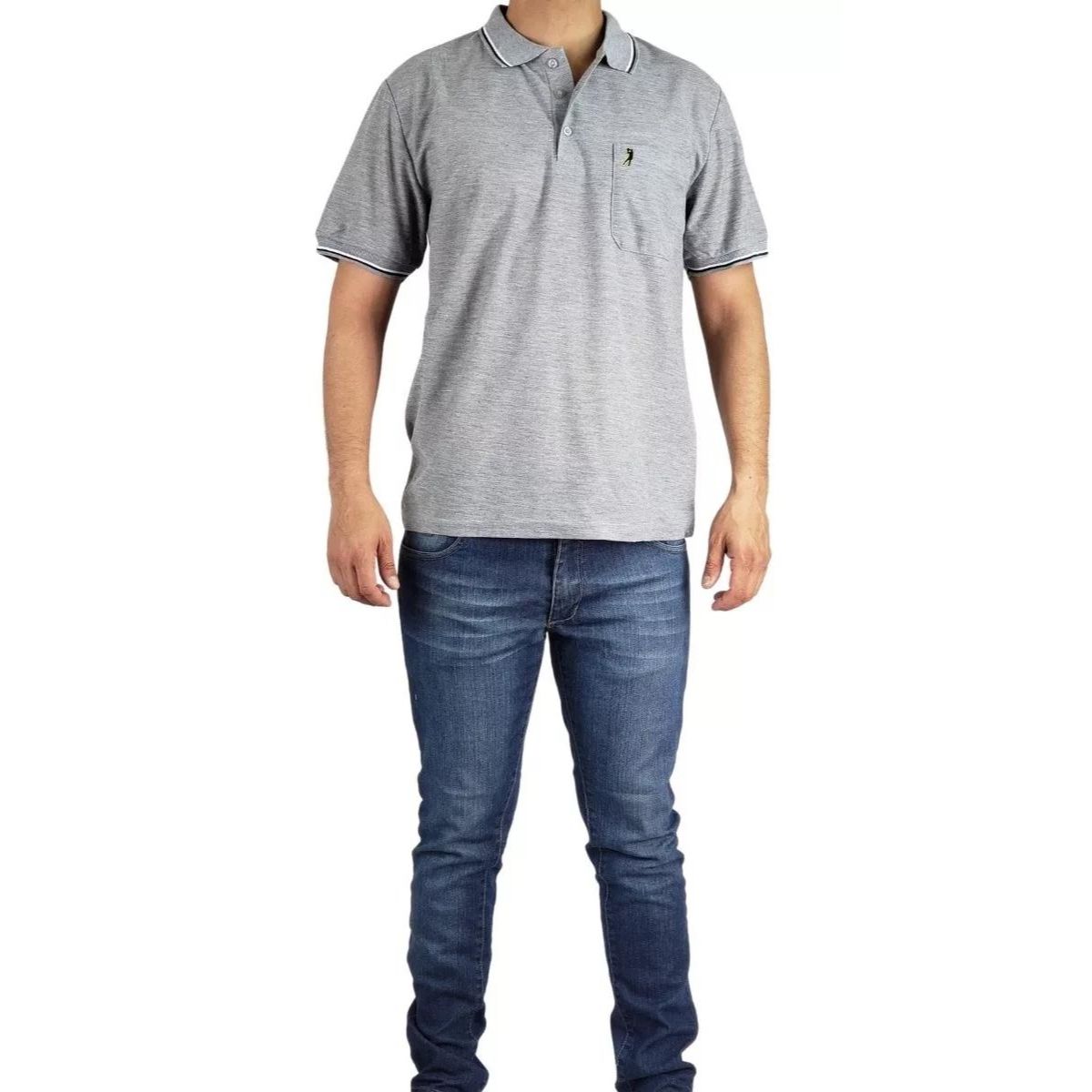 LOOK SHOP - Polera Piqué Hombre Premium Textura Suave 167