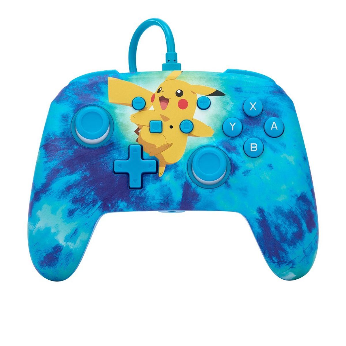 POWER A - Control alámbrico para Nintendo Switch Tie Dye Pikachu