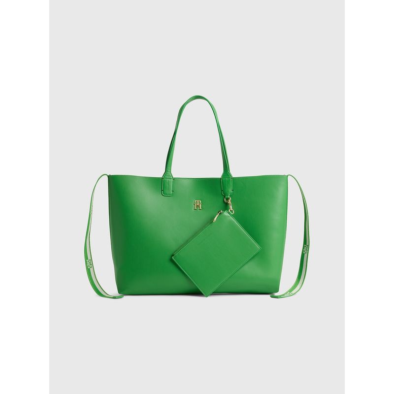 TOMMY HILFIGER - Tote Iconic Monogram Logo Verde Mujer…