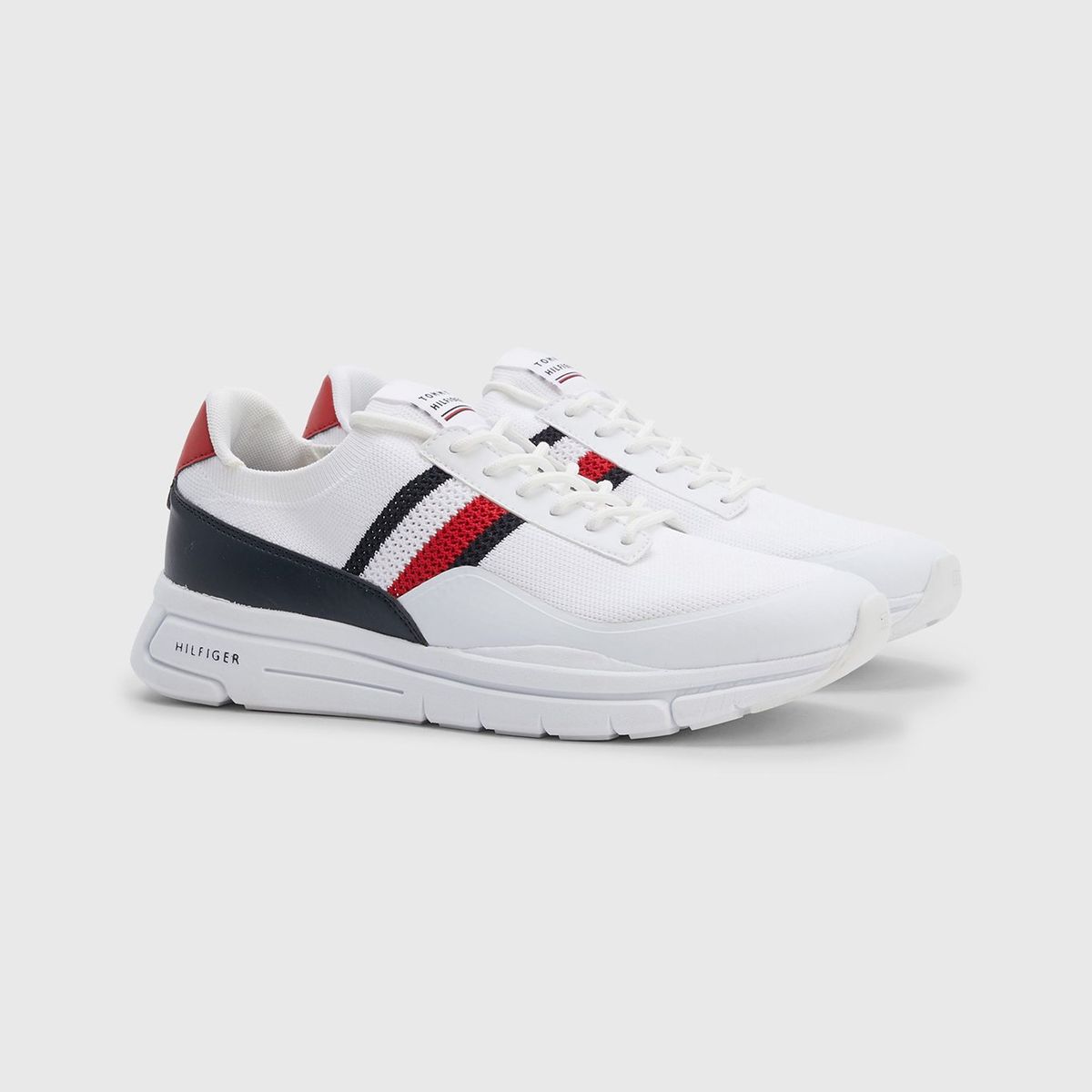TOMMY HILFIGER - Zapatillas Light Stripe Logo Blanco Tommy Hilfiger