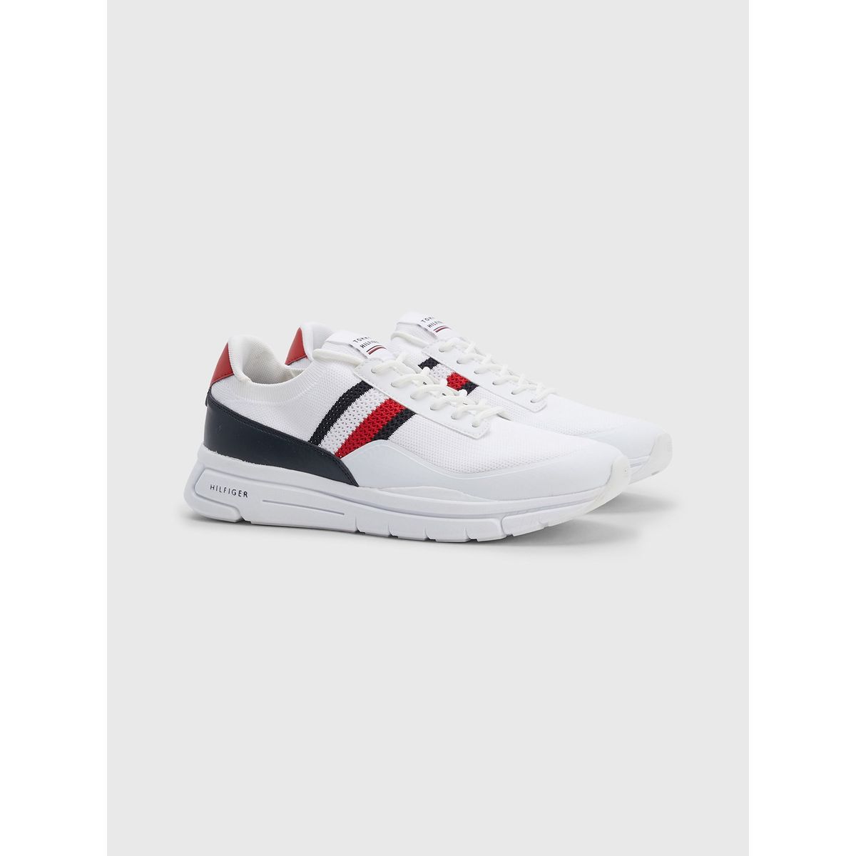 TOMMY HILFIGER - Zapatillas Light Stripe Logo Blanco Tommy Hilfiger