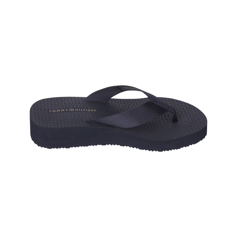 TOMMY HILFIGER - Sandalias Signature Logo Azul Mujer