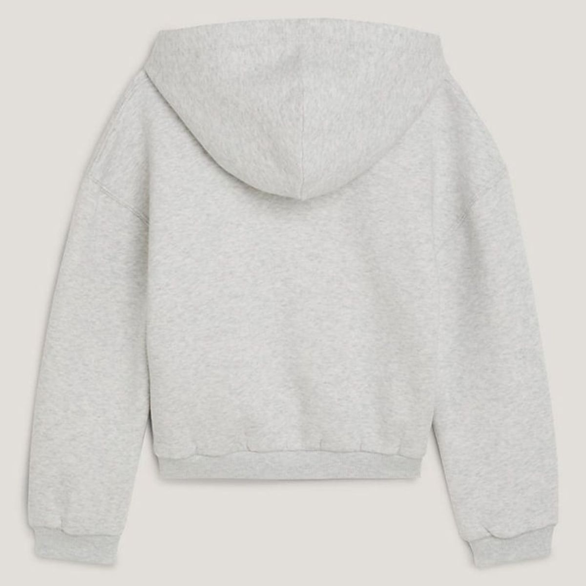 TOMMY HILFIGER - Polerón Hoodie Con Logo Varsity Gris Niña