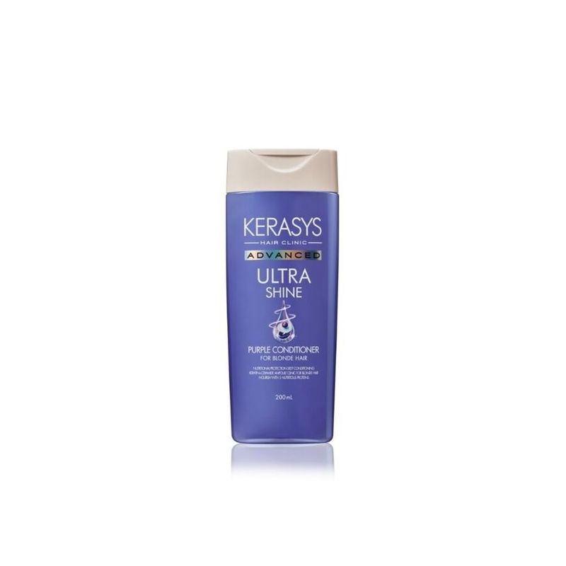 KERASYS - Acondicionador Coreano Ultra Shine Purple para Cabello Rubio-Decolorado 200 ml.