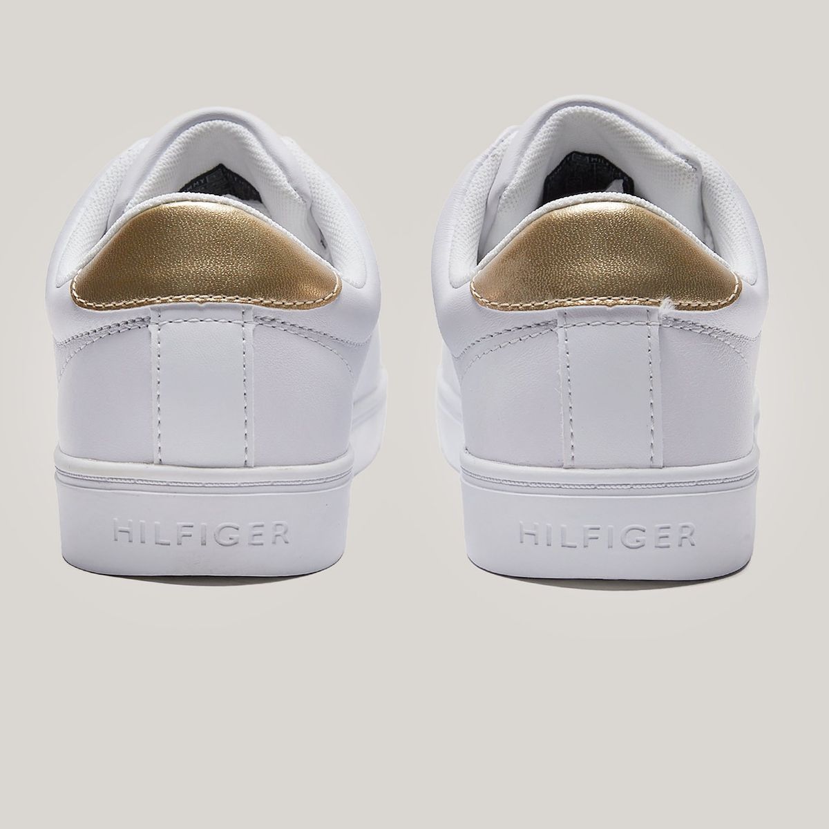 TOMMY HILFIGER - Zapatillas Signature De Cuero Blanco Tommy Hilfiger